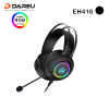 Slušalke z mikrofonom Dareu EH416 RGB črne